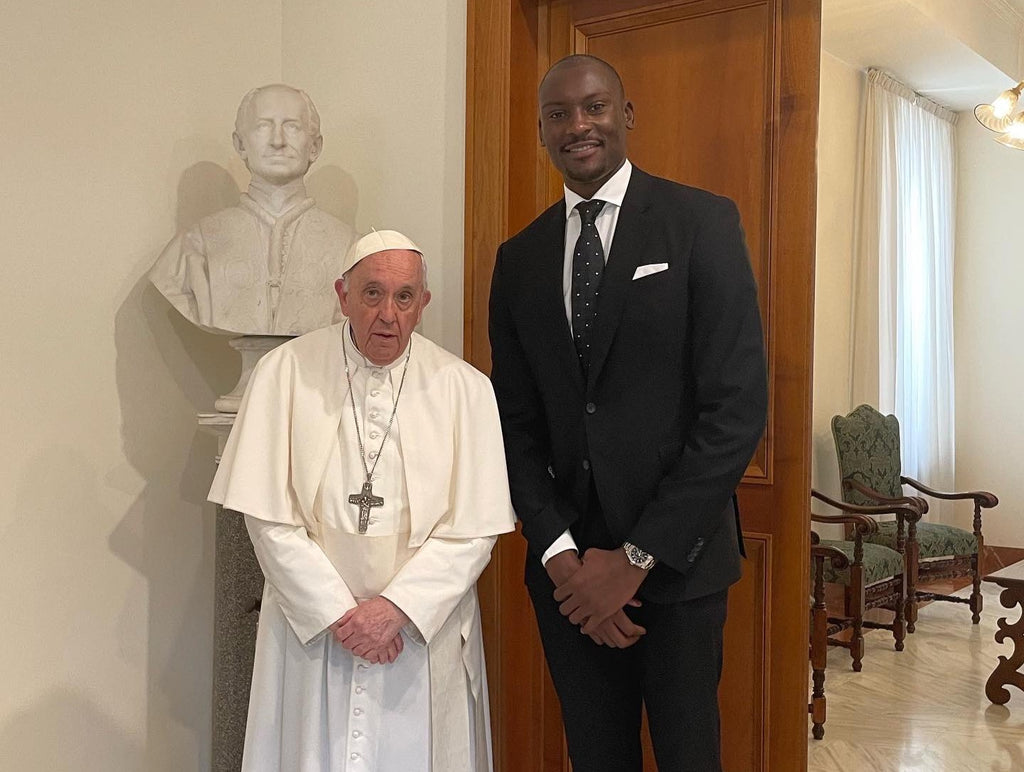 Bismack Shares Foundation Plans With Pope Francis